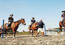 Horseback archery competition