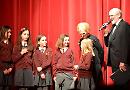 Mary Berry presents prize to schoolgirls at gala night