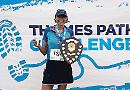 First woman home in 100km race