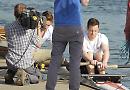Henley rowers race with TV stars