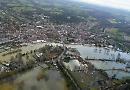 Henley's floods filmed from the air