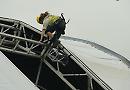 Henley Festival crews have a head for heights