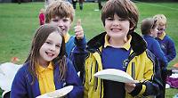 Parents join children for traditional pancake races