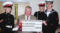 Sea cadets receive £1,000 from fireworks