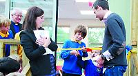 Pupils unveil new £500,000 teaching block at village school