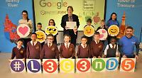 Pupils learn how to stay safe when using the internet