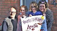 Street wishes girl happy birthday after party cancelled