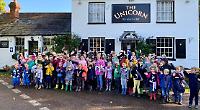 Father leads children’s walk in aid of his cancer treatment