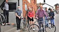 Cycling former pastor presented with new road bike
