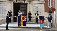 Town falls silent to remember fallen