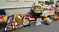 Parents donate two truckloads to food bank