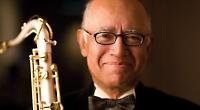 Not far for jazz sax star to go