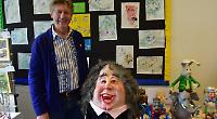 Upcycled handbags and odd sculptures on show