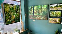 Browse around exhibition at picture framing shop