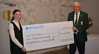 Golf club captain raises £12,000 for charity
