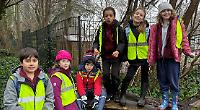 Children connect with nature