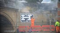 Graffiti removal underway