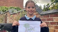 Art-loving girl wins festival logo design competition
