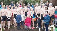 Hardy souls take a dip in chilly Thames to mark New Year