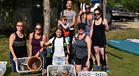 River clean-up and picnic on the meadows close Big Green Week