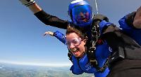 Women jump for boss who is recovering from cancer