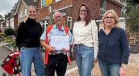 Retiring postman given special send-off by residents