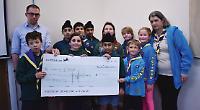 Scout group swims for charity