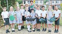 Pupils grow sunflowers to get in touch with nature