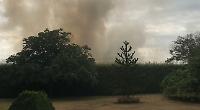 Eight fire crews battle field blaze