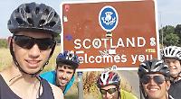 Boys cycle length of the country for charity