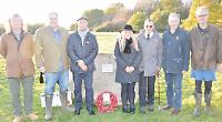 Sandstone boulder honours the fallen