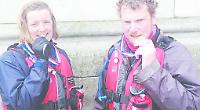 Pair paddle 125 miles non-stop