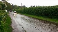 Greys Road suffers flash flood