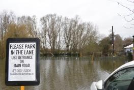 Flowing Spring pub remains open for business despite flood-hit car park