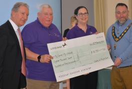 My Cancer My Choices receives charity cheque at the Phyllis Court AGM