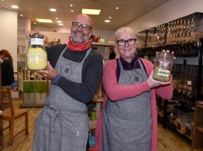 Volunteers and supporters celebrate re-opening of Filling Good's High Street shop