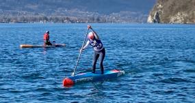 Woman is top Briton at paddleboarding competition