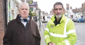 Bus abandoned with engine on