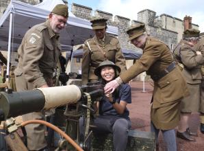 'Living history' wartime weekend at Windsor Castle marks 80th anniversary of VJ Day