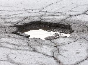 Archive picture of a pothole.