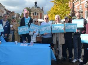 ‘Farage is no Nazi,’ says fashion designer at stall