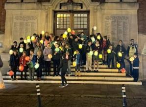 Bonfire night with lanterns in aid of scout group headquarters