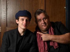 Musical fusion with dad on piano and son on sax