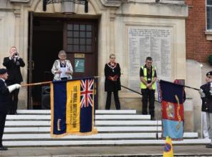 Town falls silent to remember fallen