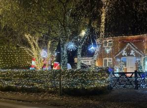 Home lit up for charity