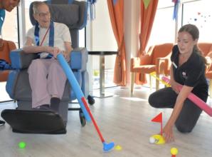 Care home residents compete in accessible games