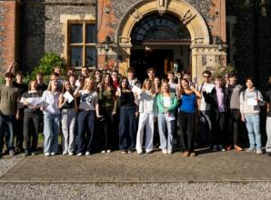 ‘How nice it is to get back to a classic results day and celebrate together’