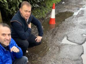 Road riddled with potholes to be fixed after criticism
