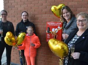 Defibrillator appeal installs 50th device at new hospital