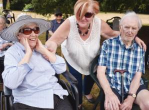 Care home holds garden party